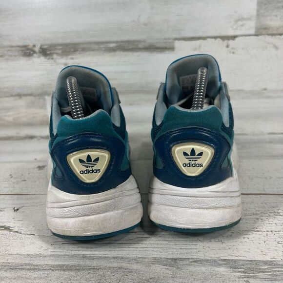 Adidas Womens‎ Torsion Wide Fit Falcon Sneaker Shoe Blue Tint Size 7 - Picture 3 of 8